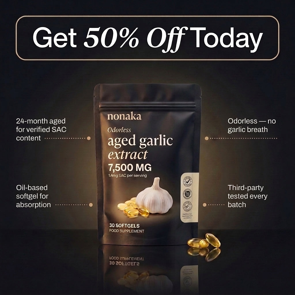 Nonaka aged garlic extract pouch, 30 softgels